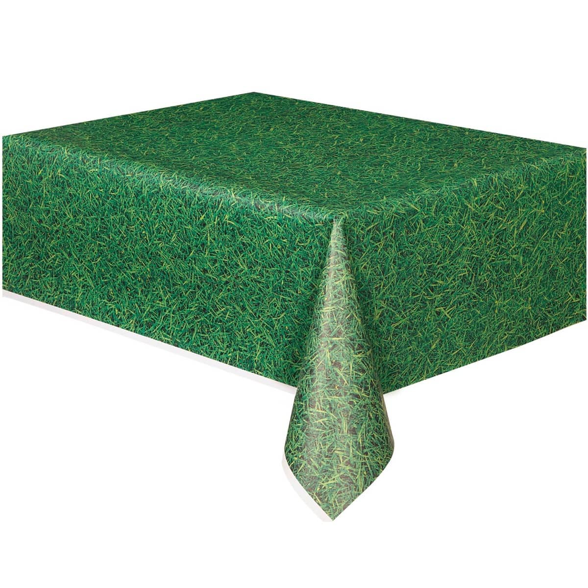 Green Grass Printed Plastic Table Cover Tablecloth