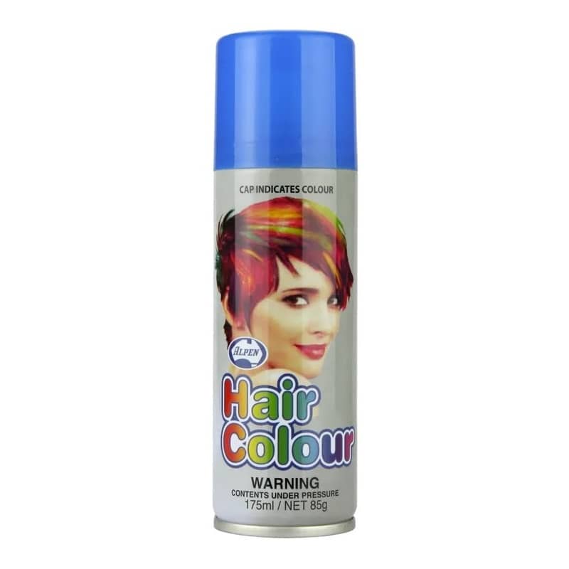 Blue Hair Spray 175ML Temporary Plain Coloured Hairspray - Party Owls