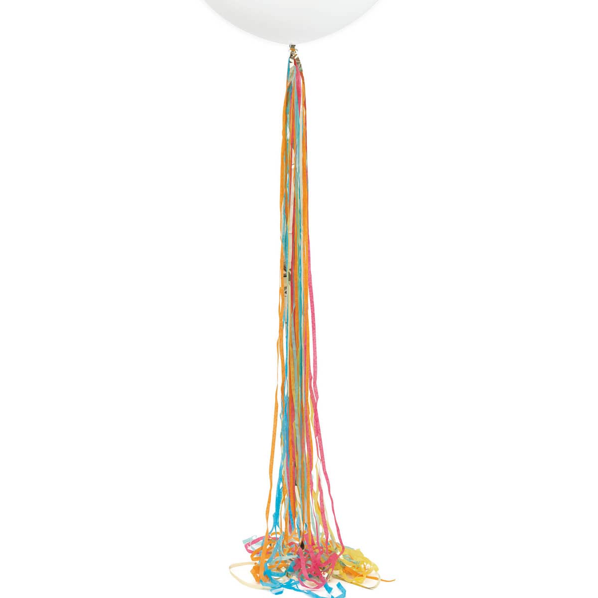 Gold Foil & Colourful Tissue Tassel Balloon Tail 1.82m (6') - Party Owls