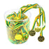Gold Winner Medals With Green & Gold Ribbon 100pk - Party Owls