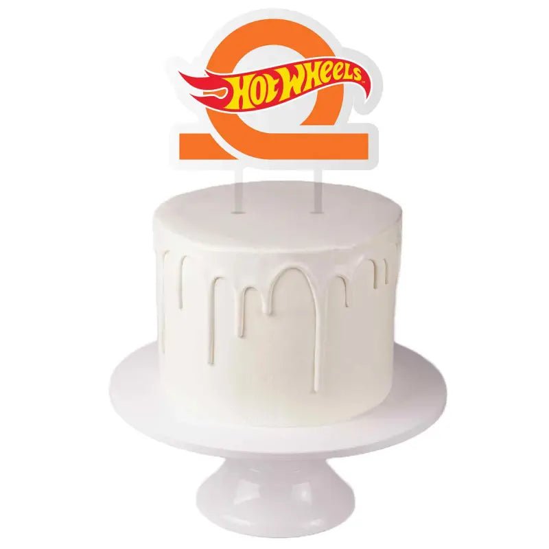 Hot Wheels Cake Topper 1pc 15cm x 17.3cm Acrylic - Party Owls