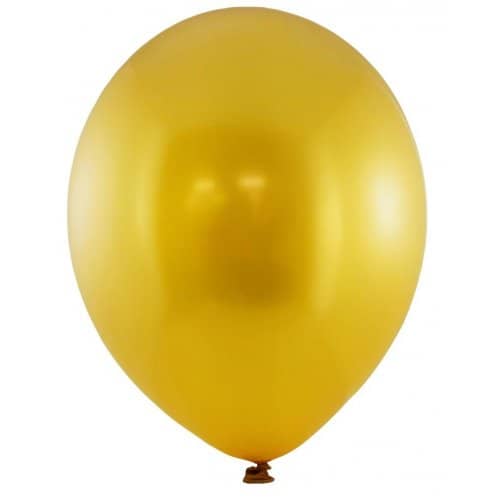 Metallic Gold Latex Balloons 30cm (12") 25pk - Party Owls