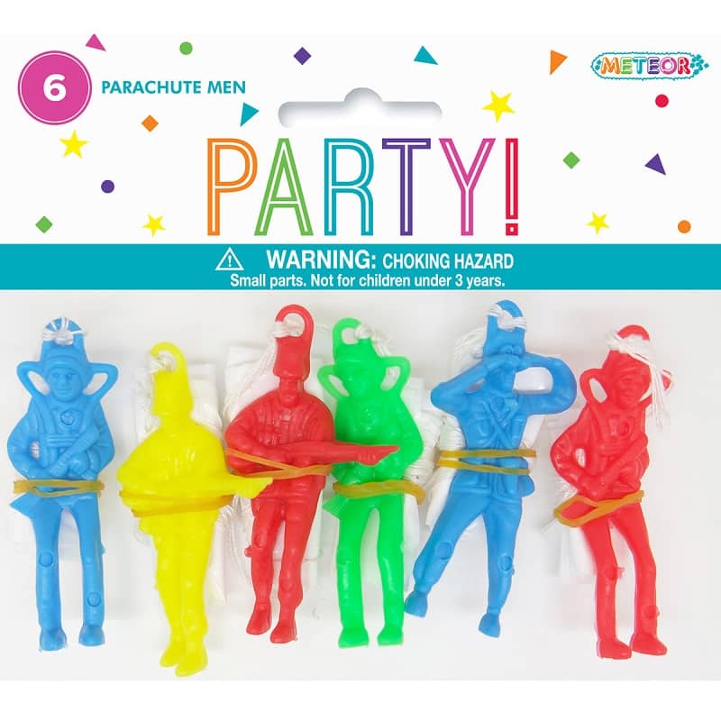Mini Parachute Men 6pk Party Favours - Party Owls