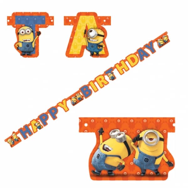 Minions Illustrated Letter Banner 1.8m - Party Owls