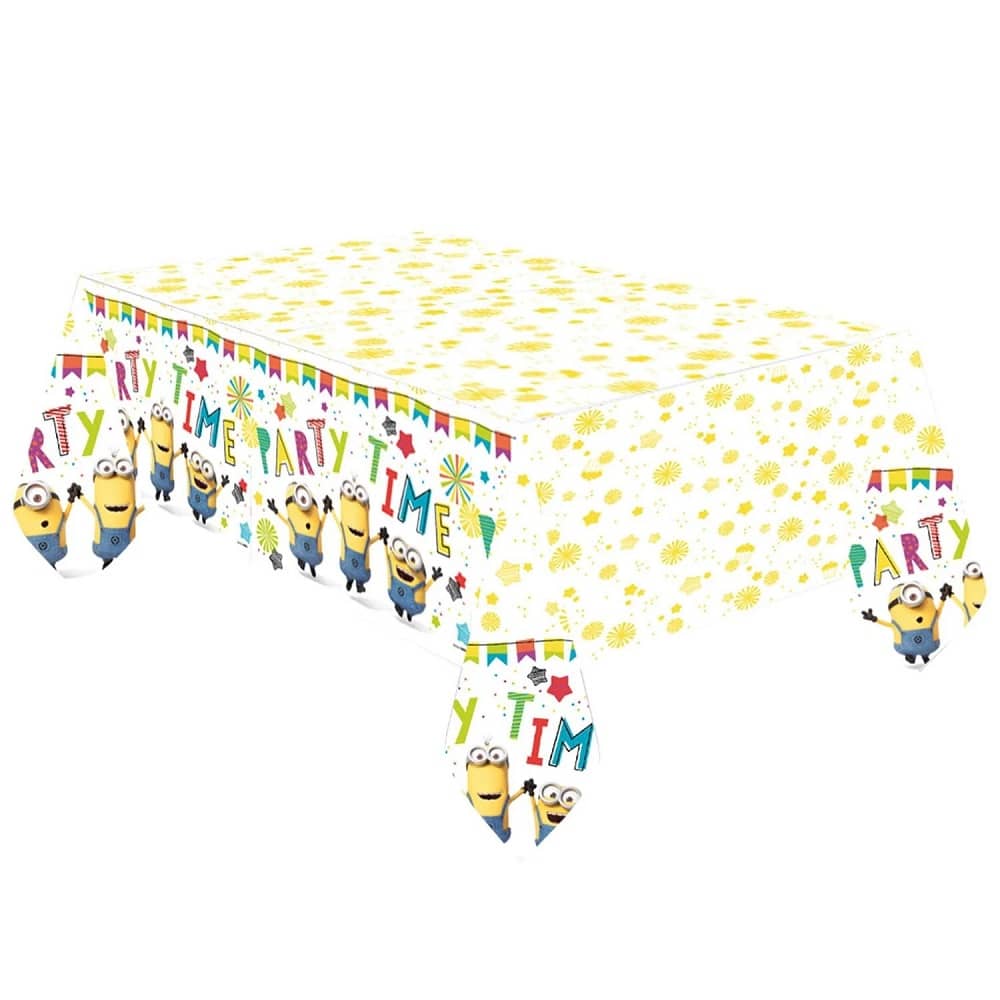 Minions Plastic Table Cover Tablecloth 1.37m x 2.43m - Party Owls