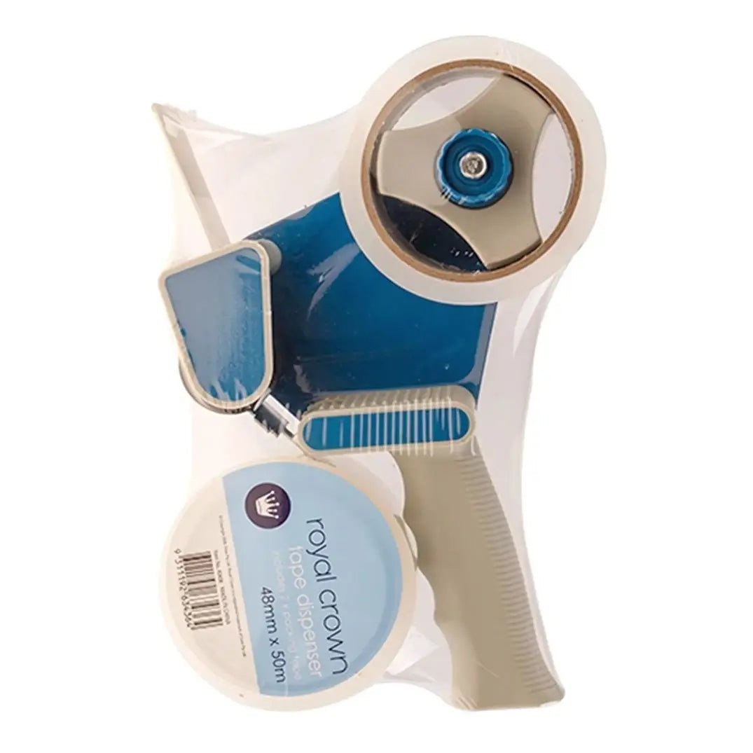 Packing Tape Dispenser Gun With 2 Clear Tapes 50M x 48mm (2 Inches Wide) - Party Owls