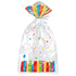 Rainbow Ribbons Cello Bags 20pk 28cm x 13cm (11" x 5") - Party Owls