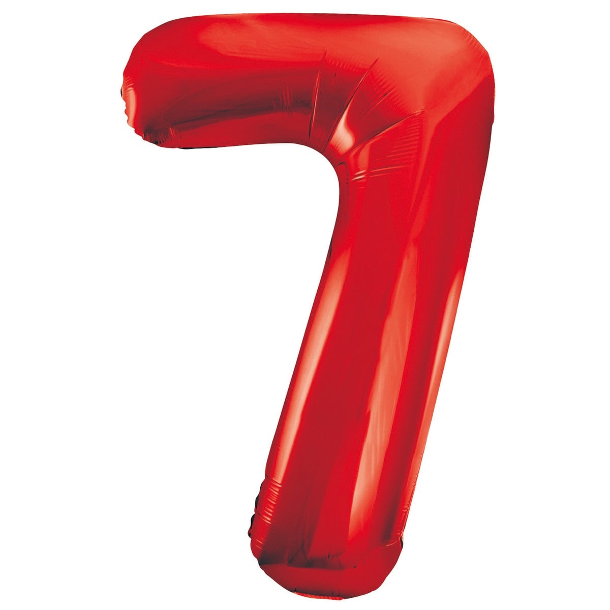 Red Number 7 Giant Numeral Foil Balloon 86cm (34") - Party Owls