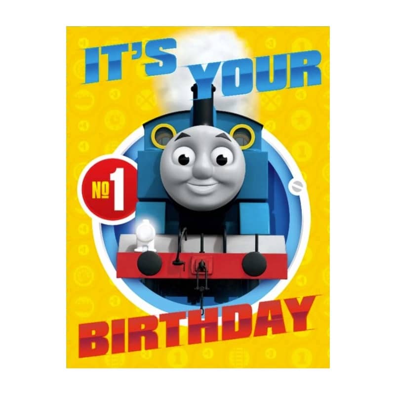 Thomas The Tank Engine Small Birthday Card 8.5cm x 11cm With White Envelope - Party Owls