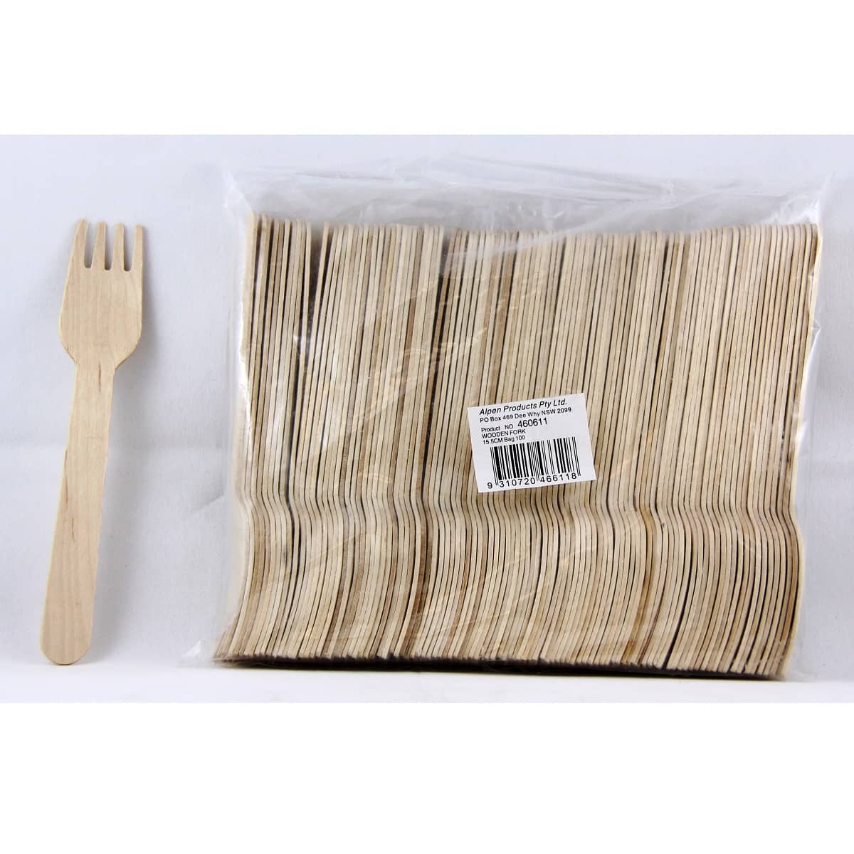 Wooden Forks 100pk Cutlery Pack - Party Owls