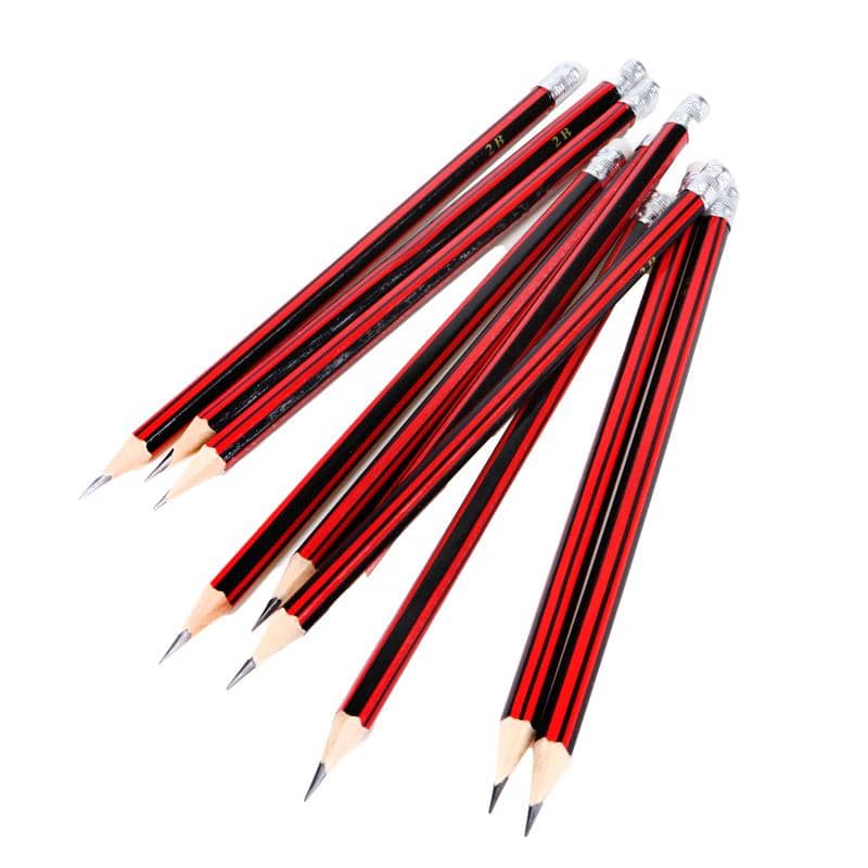 2B Pencils With Eraser 18CM 10pk - Party Owls