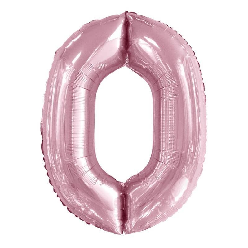 Lovely Pink Number "0" Giant Numeral Foil Balloon 50650 - Party Owls