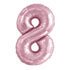 Lovely Pink Number "8" Giant Numeral Foil Balloon 86CM (34") 50658 - Party Owls