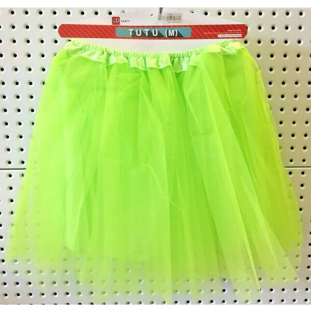 Adult Tutu Lime Green 1980'S Medium Size Party Accessories - Party Owls