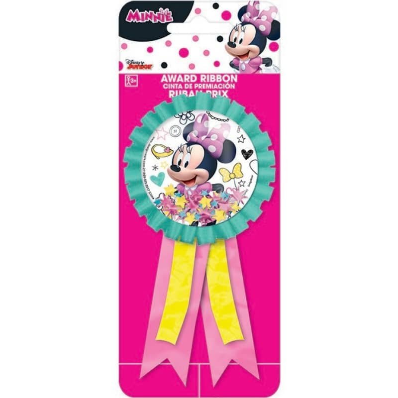 Disney Minnie Mouse Happy Helpers Confetti Pouch Award Ribbon Badge 211868 - Party Owls