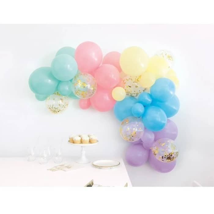 Balloon Garland 40PCS Unicorn Pastel Confetti Balloon Arch Kit 75460 - Party Owls