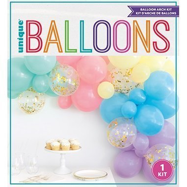 Balloon Garland 40PCS Unicorn Pastel Confetti Balloon Arch Kit 75460 - Party Owls