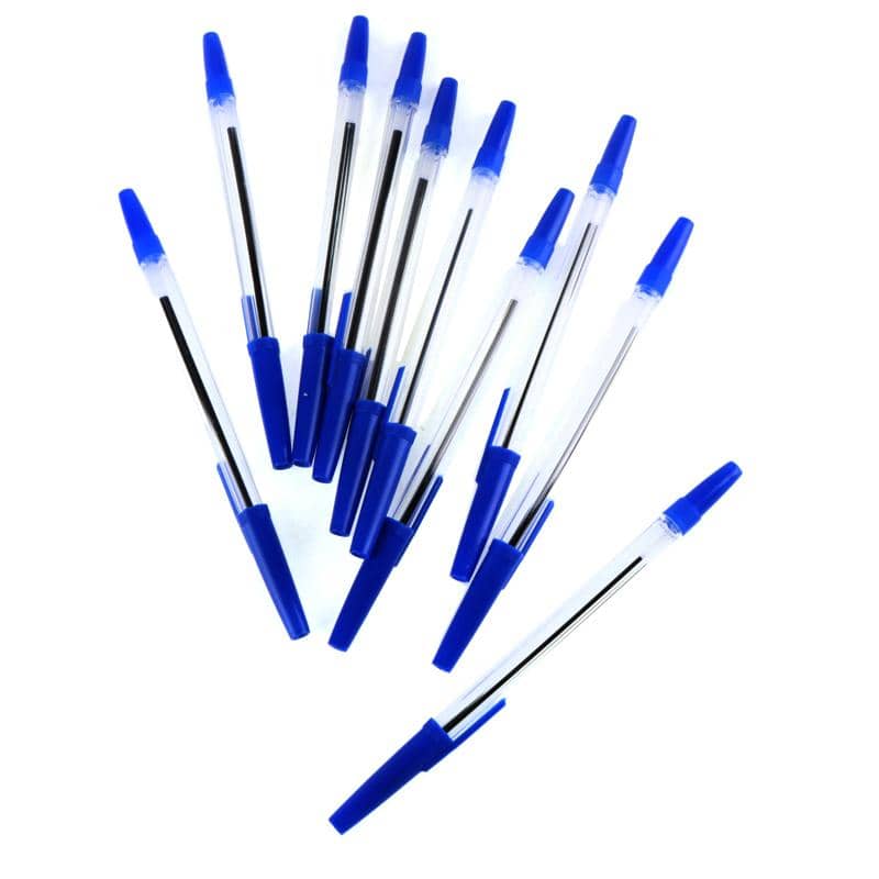 Ballpoint Pens 10pk Blue Ink Colour - Party Owls
