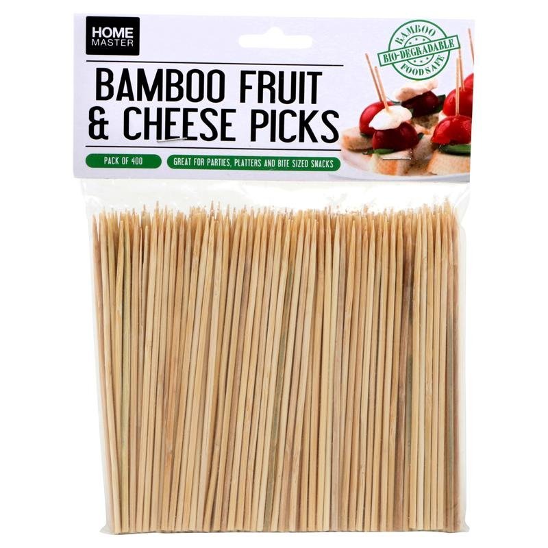 Bamboo Picks 400pk Fruit & Cheese Snack 174867 - Party Owls