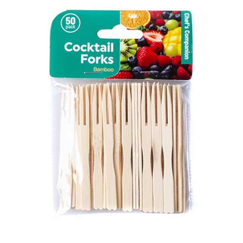 Bamboo Picks 9CM 50pk Fruit Cheese Snack Finger Food - Party Owls