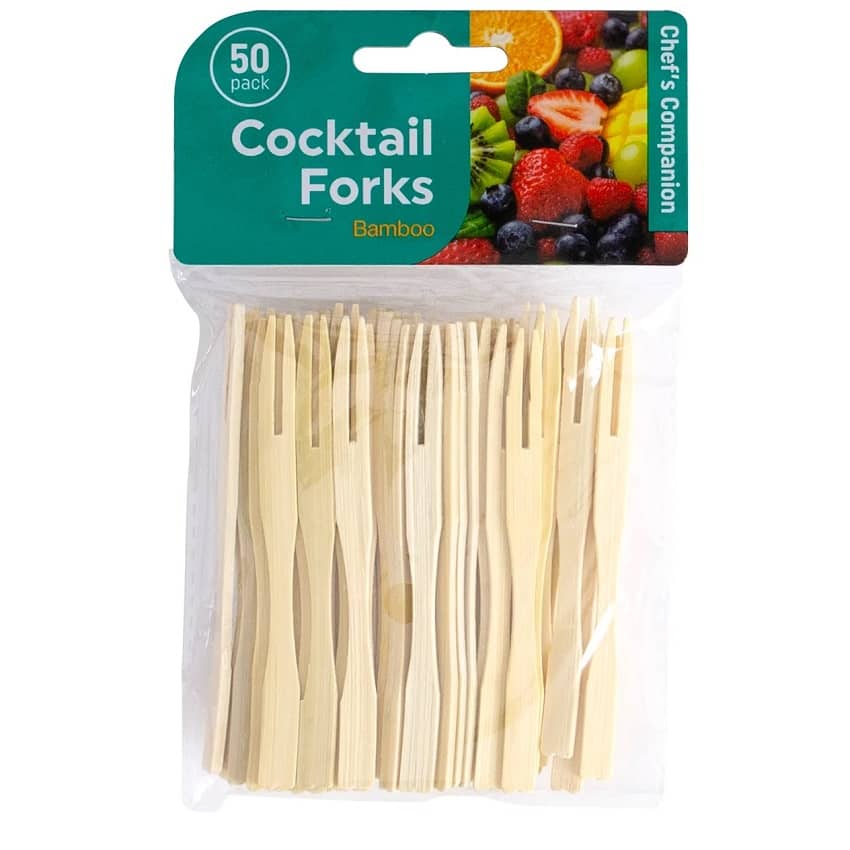 Bamboo Picks 9CM 50pk Fruit Cheese Snack Finger Food - Party Owls