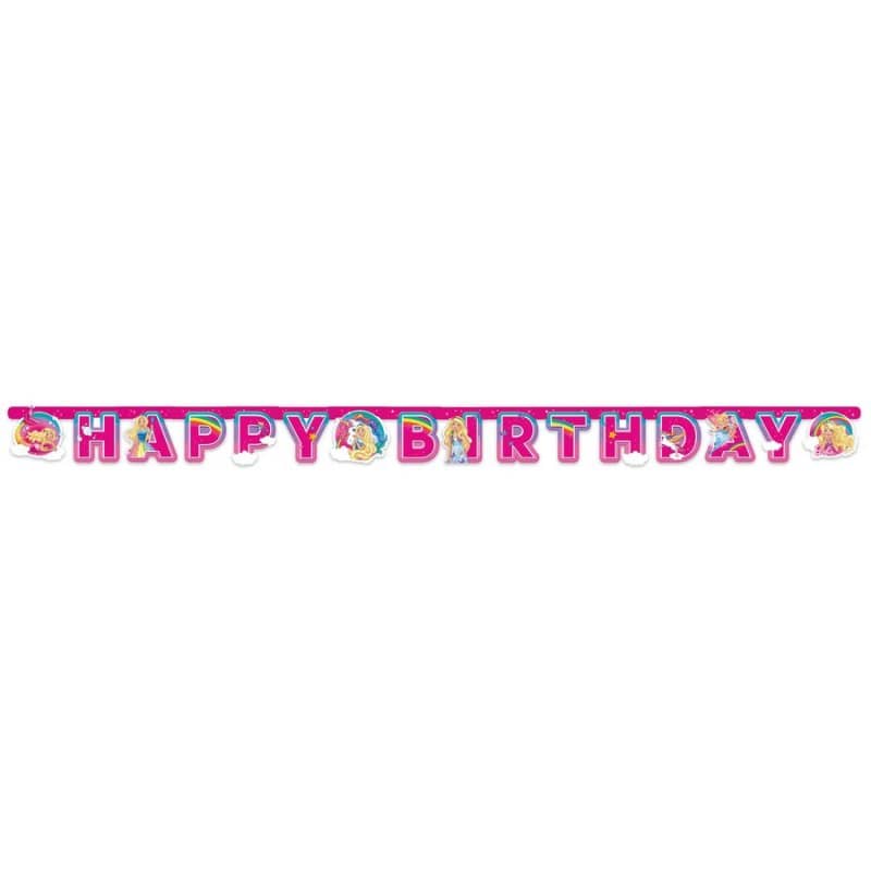Barbie Illustrated Letter Banner 1.6m - Party Owls