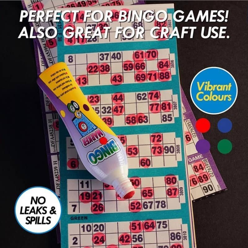 Bingo Markers 2pk Red And Blue Ink - Party Owls