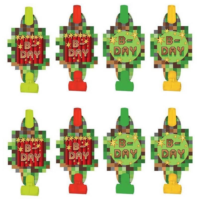 TNT Minecraft Style Blowouts 8pk Party Favours 331778 - Party Owls
