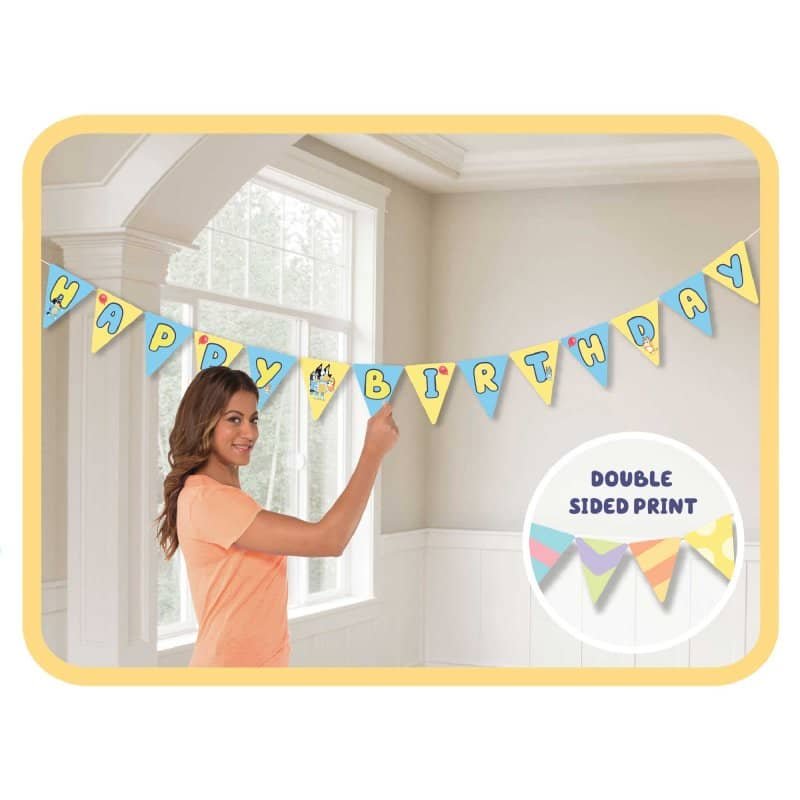 Bluey Bunting Paper Banner 4.57M 8837181 - Party Owls