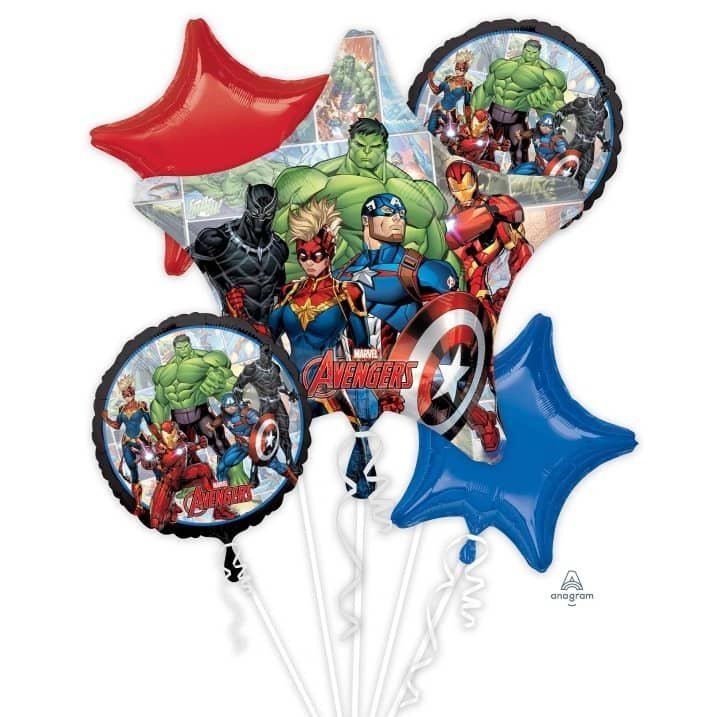 Avengers Foil Balloon Bouquet 5pk- Party Owls