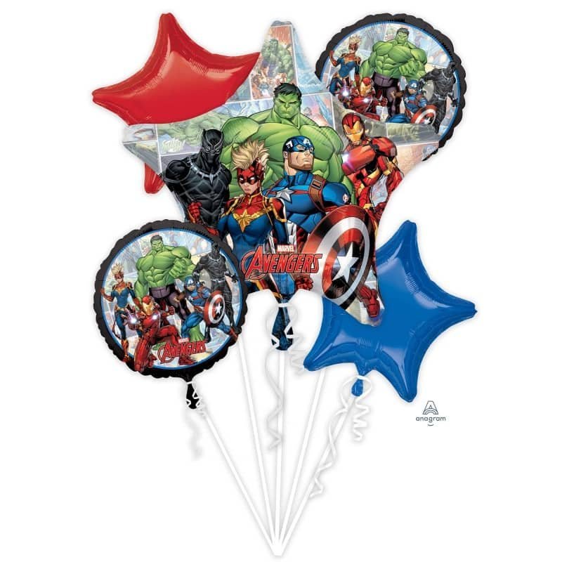 Avengers Foil Balloon Bouquet 5pk