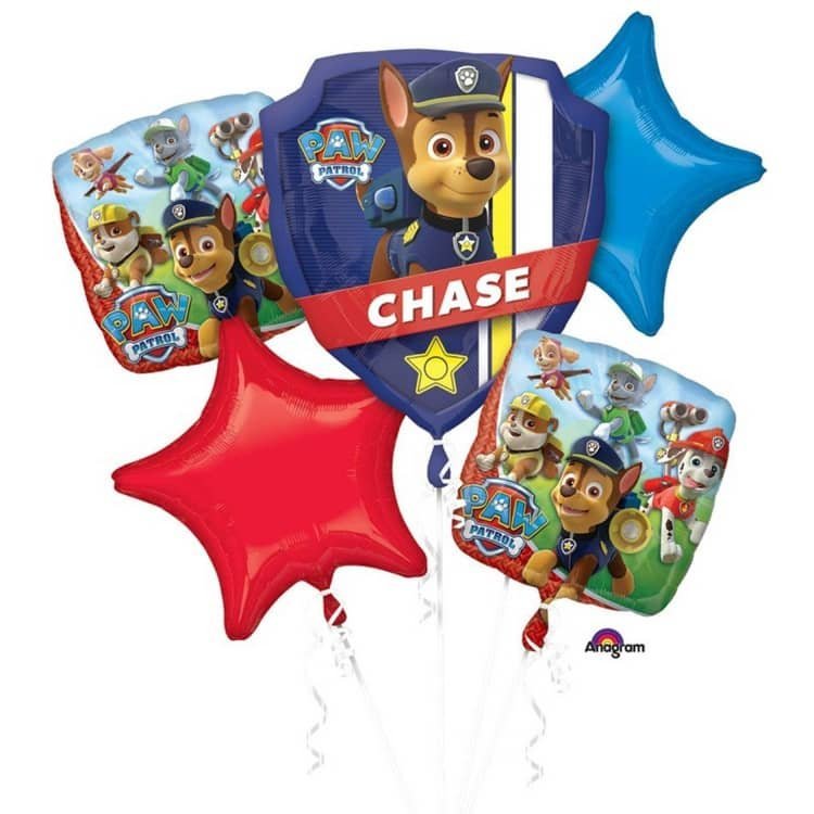 PAW Patrol Foil Balloon Bouquet 5pk 3272301 - Party Owls