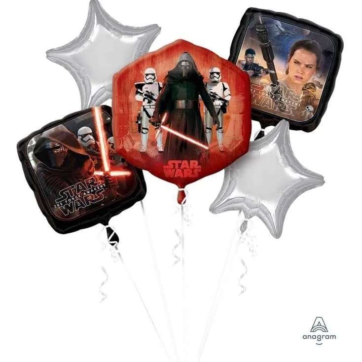 Star Wars Foil Balloon Bouquet 5pk 3162501 - Party Owls