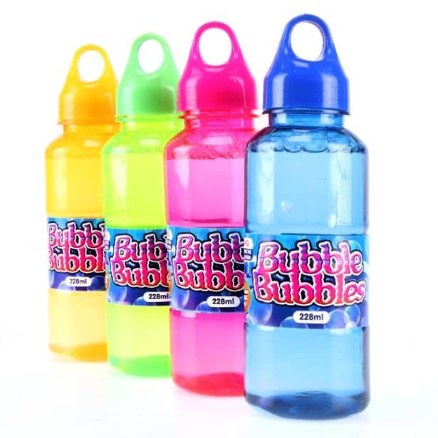 Bubble Solution 228ml 1pc Pink Blue Yellow Green Colour - Party Owls