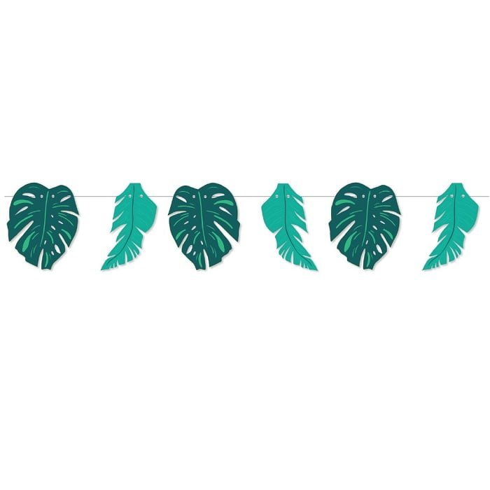 Jungle Animals Bunting Leaf 2M 6pk E6647 - Party Owls