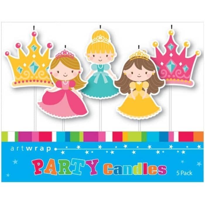 Disney Princess Birthday Candles 5PCS E4245 - Party Owls
