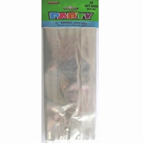 Cello Bags 30pk Clear Cellophane For Gift Loot Lolly - Party Owls