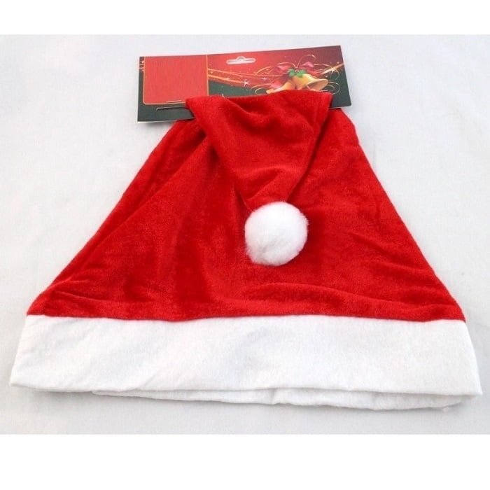 Christmas Plush Santa Hat - Red - Party Owls