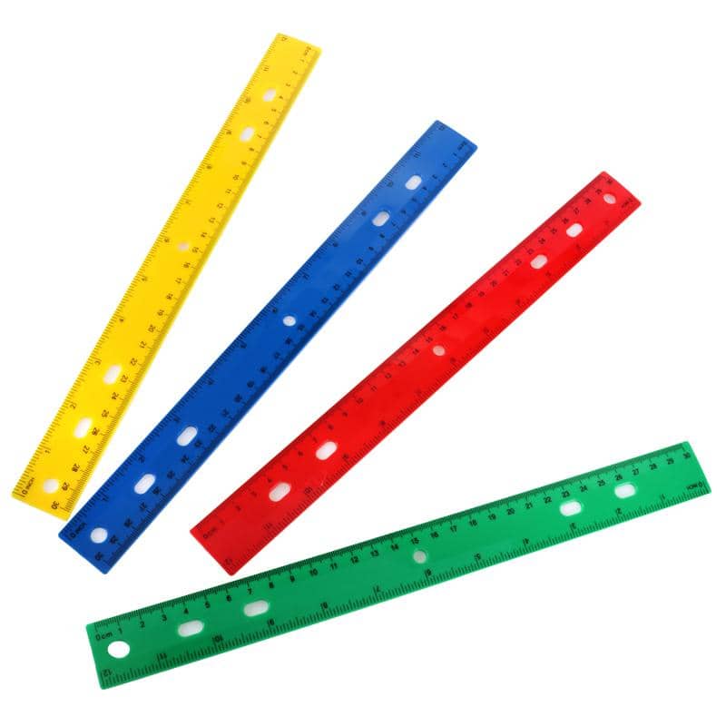 Colourful Rulers 30cm (12") 4pk Stationery - Party Owls