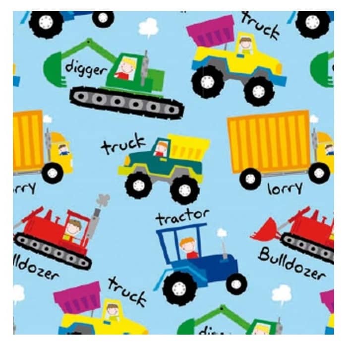 Construction Gift Wrap 1 Sheet Folded - Party Owls