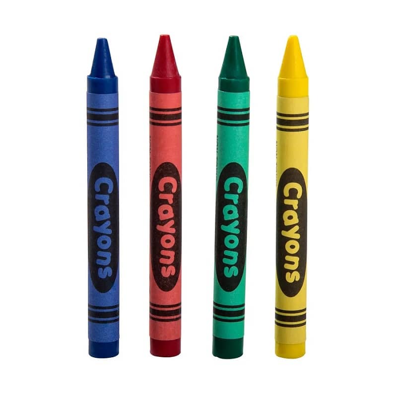 Crayons 9CM 24pk Assorted Colours - Party Owls
