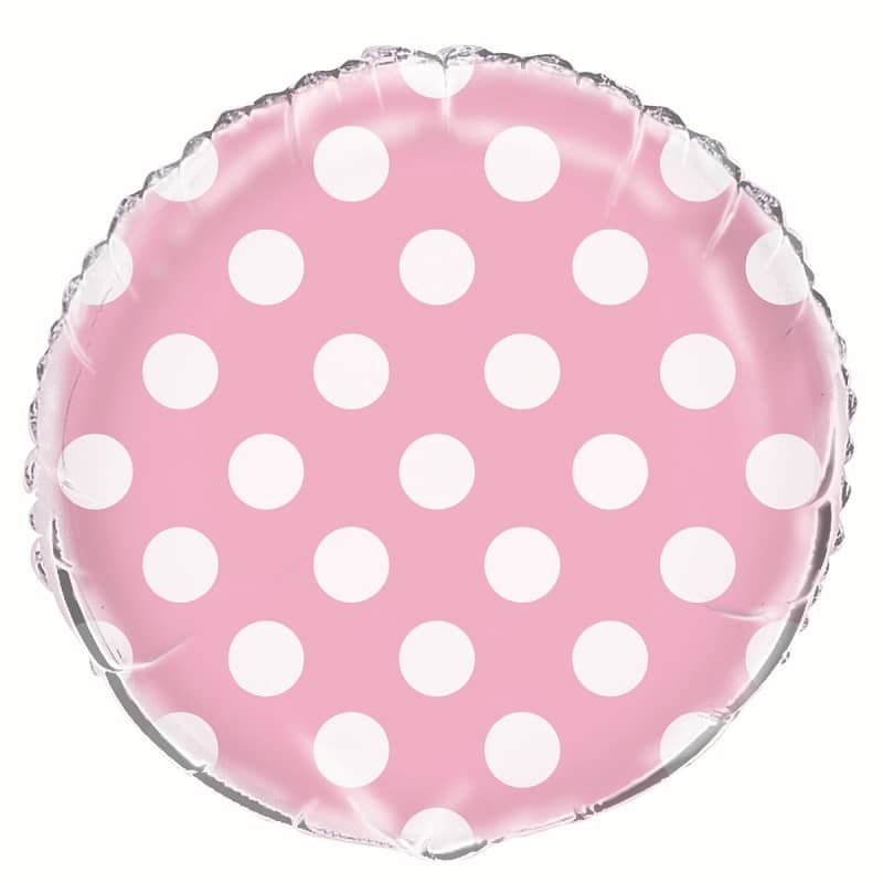 Dots Lovely Pink Foil Balloon 45cm (18") - Party Owls