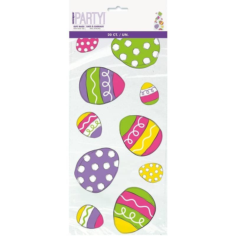 Easter Cello Bags 20pk Lolly Treat Favour - Party Owls