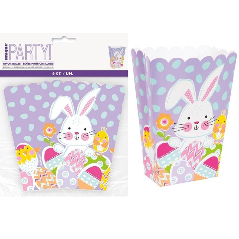 Easter Favour Boxes 6pk Treat Boxes - Party Owls