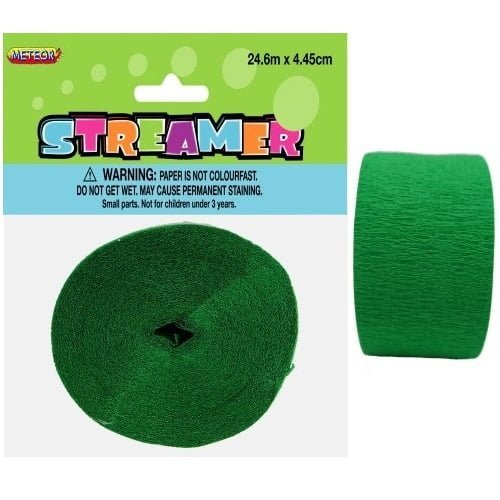 Emerald Green Crepe Streamer Paper Party Decorations 6357 - Party Owls