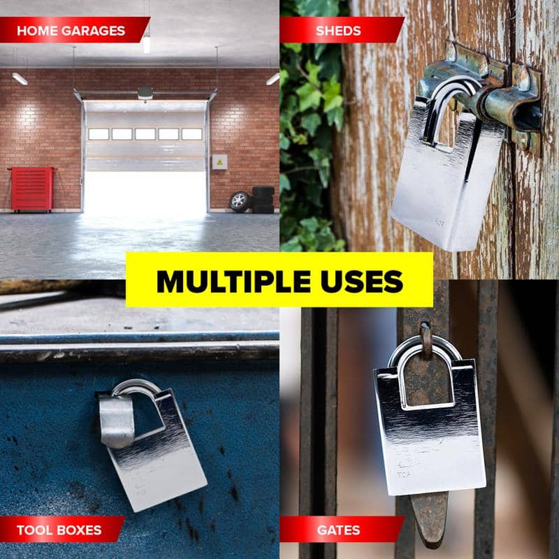 Extra Heavy Duty Padlock 60mm Includes 4 Keys - Party Owls