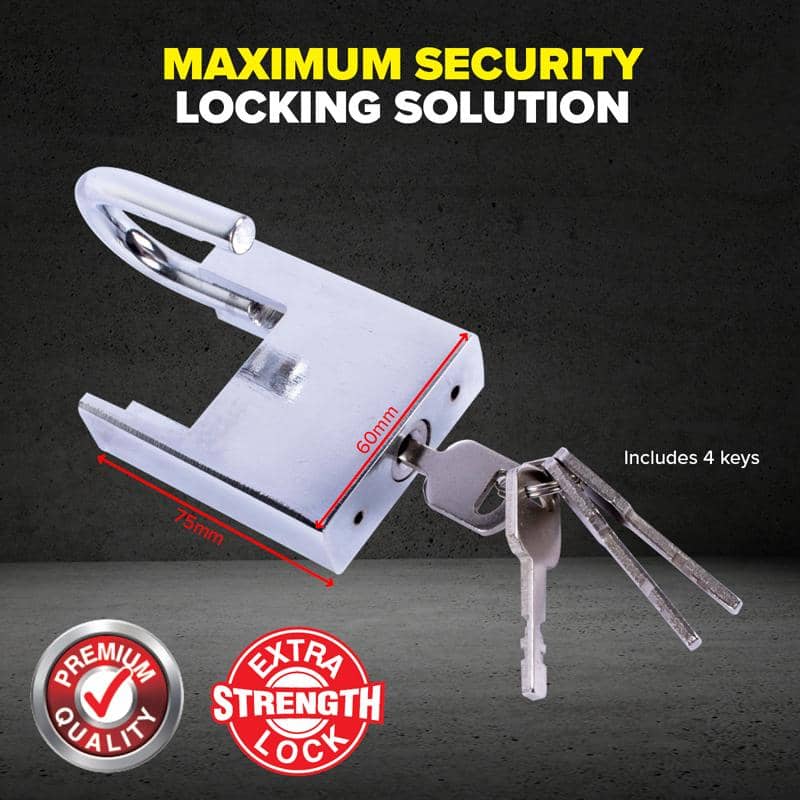 Extra Heavy Duty Padlock 60mm Includes 4 Keys - Party Owls