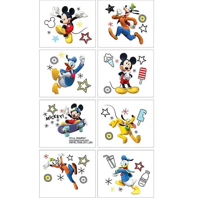 Mickey Mouse Clubhouse Fake Tattoos 8PCS 398796 - Party Owls
