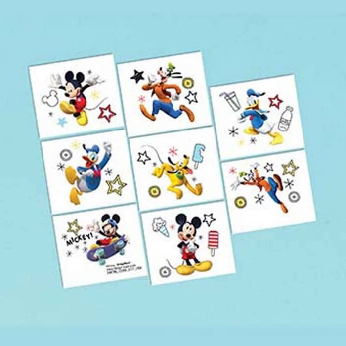 Fake Tattoos 8PCS Mickey Mouse Clubhouse Party Favour 398796 - Party Owls