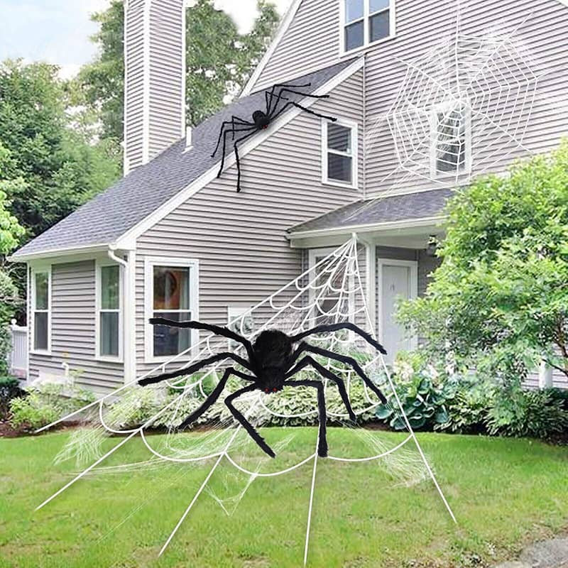 Furry Spider 125CM (49") Halloween Decorations - Party Owls